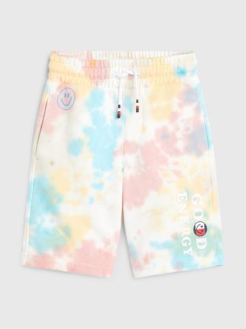 Fiú Tommy Hilfiger Tie-Dye Sweatshort Rövidnadrág Színes | HU 2191AHK